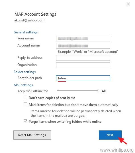 discount asp imap not all folders are showing up